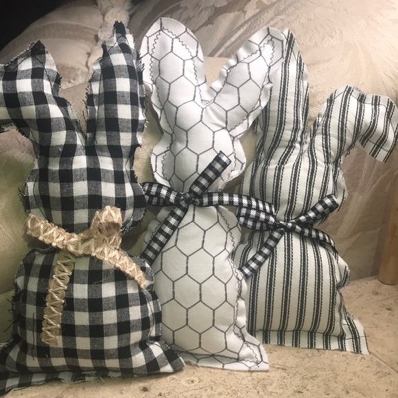 Hand Crafted by Barbara Other - (NEW) Farmhouse Bunnies (Set of 3)